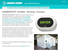 Tablet Screenshot of laserschutz.eu